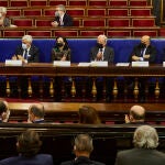 XII Encuentro Iberoamericano de Derecho Procesal Constitucional. Asisten los presidentes eméritos del Tribunal Constitucional: Miguel Rodriguez, Alvaro Rodriguez, Pedro Crus, Emilia Casas, Pascual Sala, Francisco Perez de los Cobos y Juan José Gonzalez Rivas.
