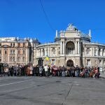 El teatro de la ópera de Odesa, la histórica ciudad de Ucrania al sur del país