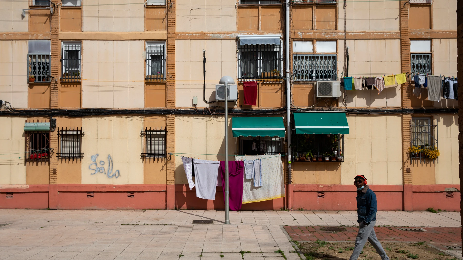 Barrio de San Cristóbal de los Ángeles, en Villaverde, el más humilde de la capital