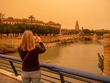Episodio de calima y polvo en suspensión el pasado mes de marzo en Murcia Episodio de calima y polvo en suspensión el pasado mes de marzo en Murcia