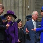 Parte de la familia real brit&aacute;nica en el servicio religioso de la Abad&iacute;a de Westminster por el D&iacute;a de la Commonwealth