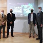 Presentación de las Ferias Agrovid y SIEB por parte de Jorge Llorente, Alberto Alonso, Víctor Caramanzana y José Ignacio Velasco