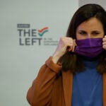 MADRID, 16/03/2022.- La ministra de Derechos Sociales, Ione Belarra, participa este miércoles en la presentación del libro "Una nueva agenda para el Mediterráneo" en la Casa Árabe de Madrid.