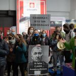 La protesta, en el Salón del Ensenyament