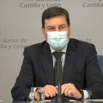 El portavoz de la Junta, Carlos Fernández Carriedo, atiende a la prensa tras el Consejo de Gobierno