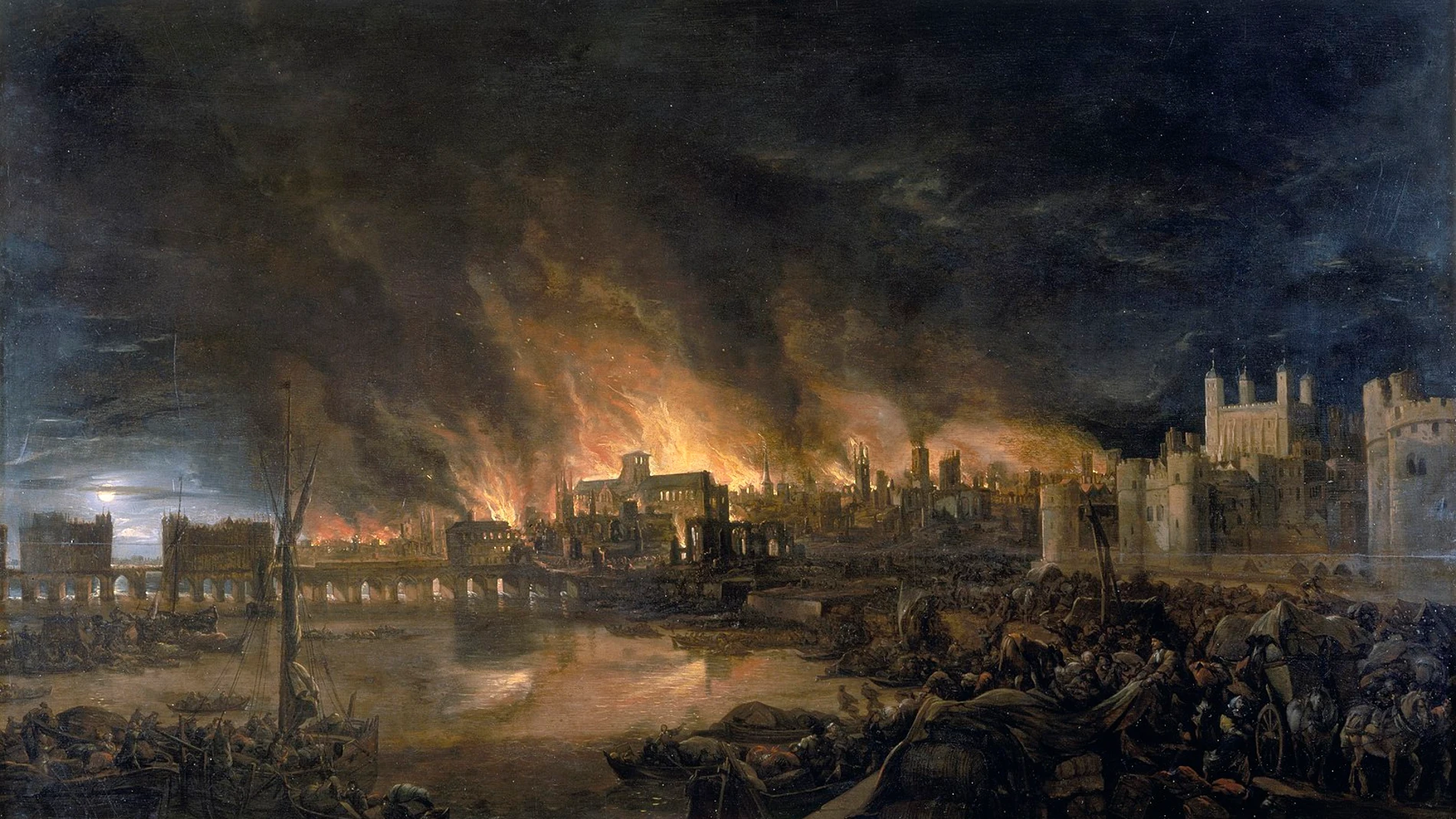El gran incendio de Londres en 1666