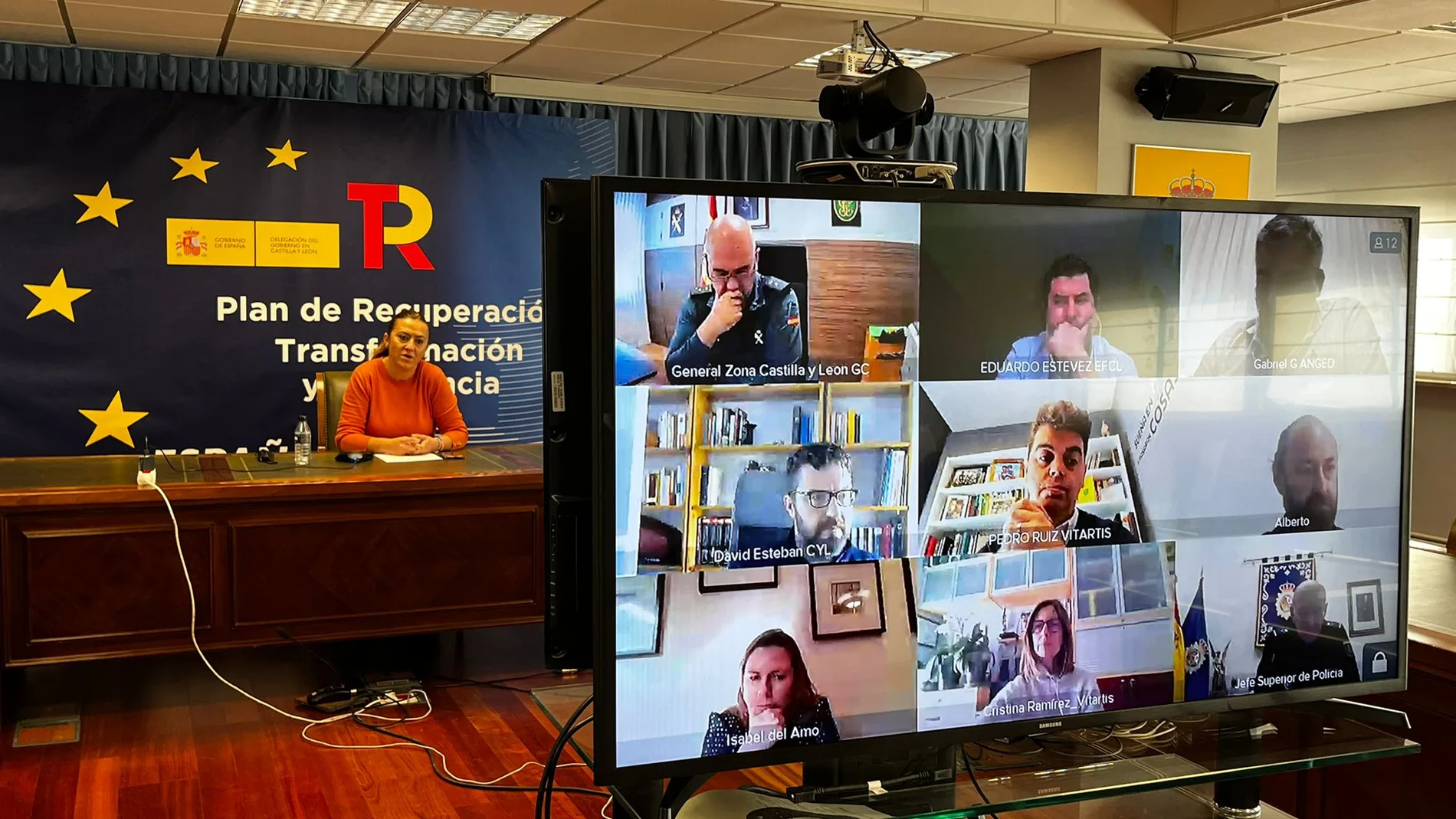 Virginia Barcones se realiza por videoconferencia con los sectores afectados