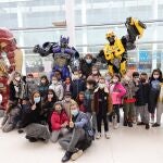 El espacio polivalente del Centro de Arte del Tomás y Valiente (CEART) de Fuenlabrada acoge una de las mayores exposiciones del país sobre los Transformers