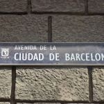 Placa de la avenida Ciudad de Barcelona
