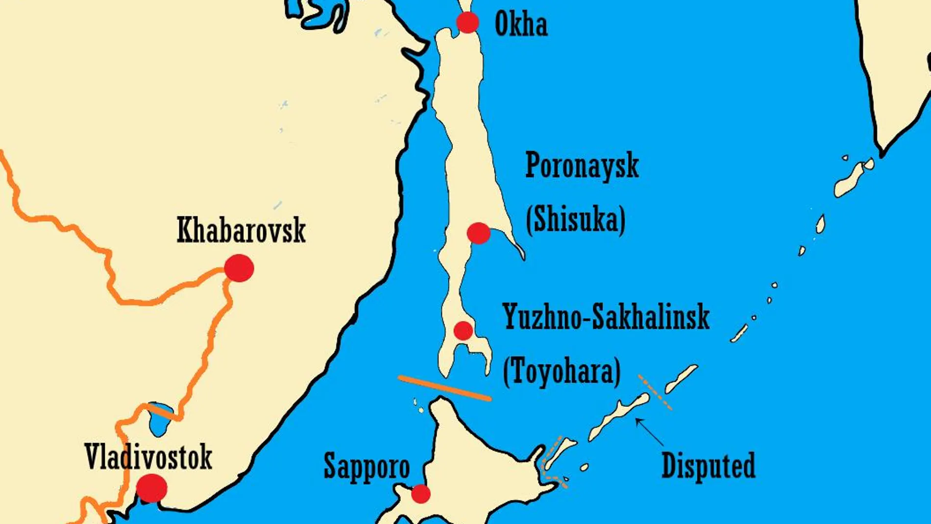 Japón y Rusia mantienen desde hace décadas un pulso por la soberanía de las Islas Kuriles, bajo dominio ruso desde la II guerra mundial