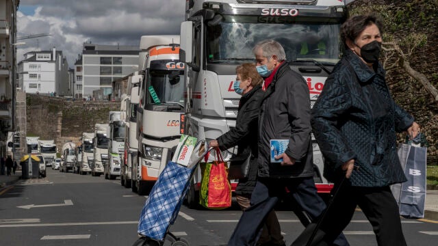 HUELGA DE TRANSPORTISTAS EN GALICIA