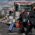 HUELGA DE TRANSPORTISTAS EN GALICIA