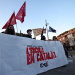 La cabecera de una de las manifestaciones