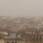 Calima sobre el cielo de Salamanca.