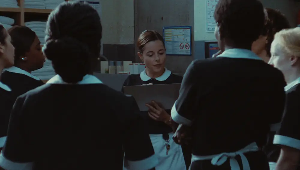 Un fotograma de "A tiempo completo"