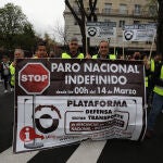 Manifestación de transportistas