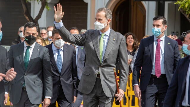 El Rey Felipe VI en Sanlúcar de Barrameda (Cádiz)