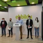 Imagen de la rueda de prensa de Bildu