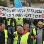 Manifestación de transportistas durante esta semana