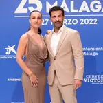 Rodolfo Sancho y Xenia Tostado en la alfombra roja del Festival de Málaga.