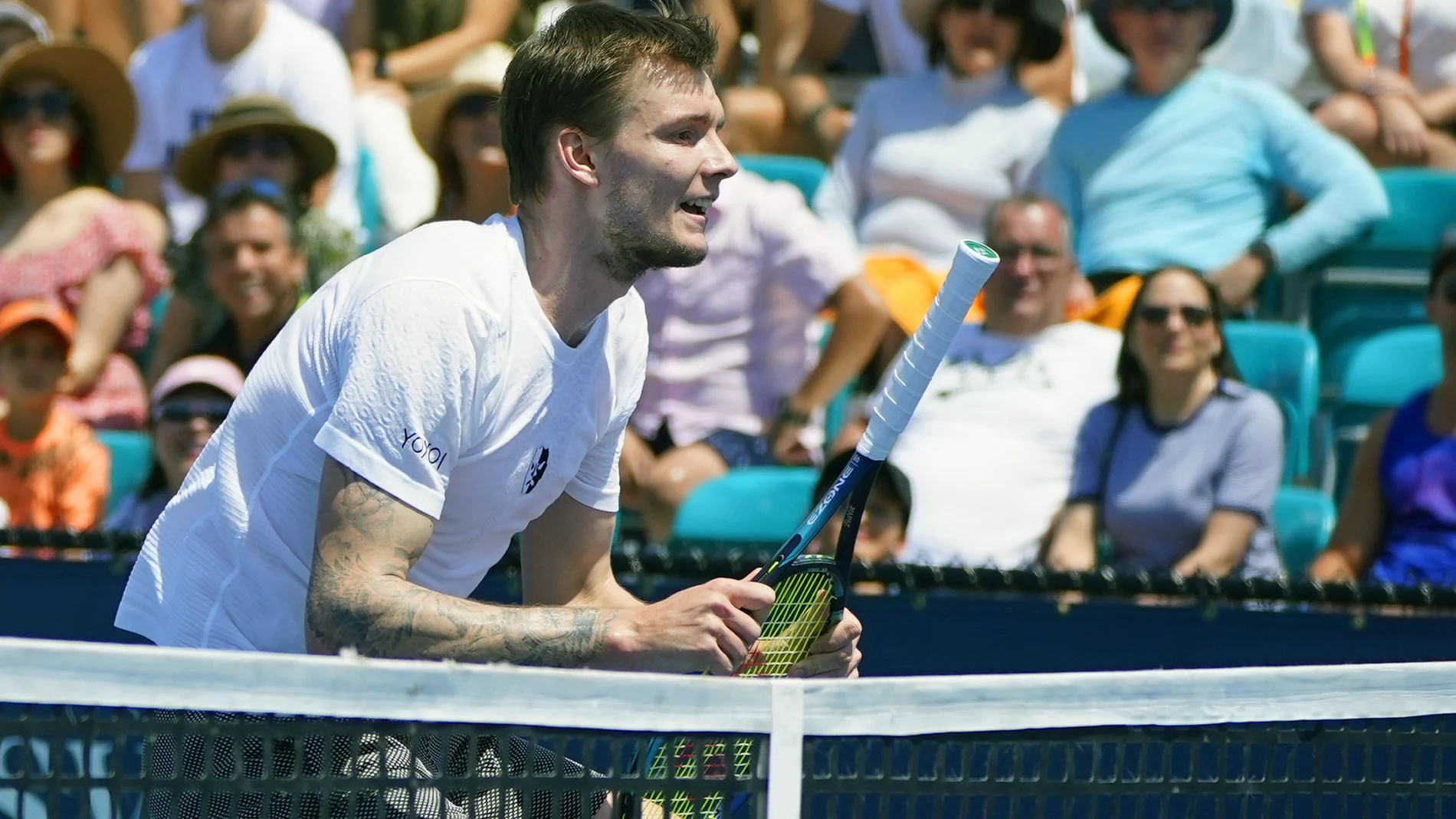 Alexander Bublik, durante su partido contra Casper Ruud