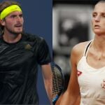 Stefanos Tsitsipas y Karolina Piskova