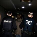 Imagen de uno de los detenidos en la operación antidroga desarrollada en el barrio murciano de La Fama
