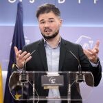 Gabriel Rufián, portavoz de Esquerra Republicana en el Congreso.