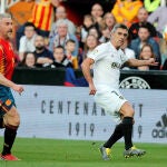 El Piojo López con el Valencia.