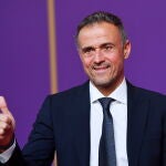 Luis Enrique, seleccionador español, en el sorteo de Catar