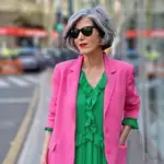 Carmen Gimeno con vestido de Zara.