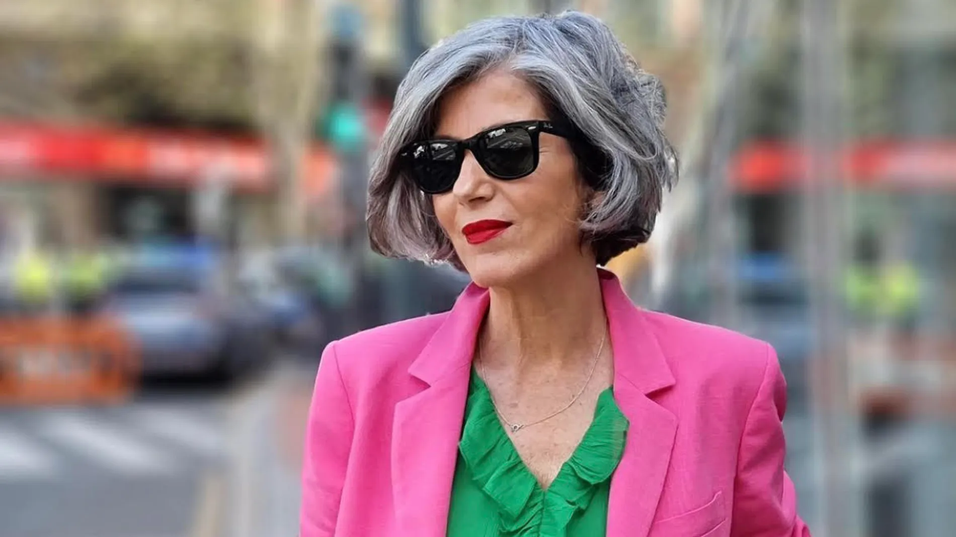 Carmen Gimeno con vestido de Zara.