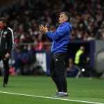 José Luis Mendilibar durante su etapa como entrenador del Alavés.