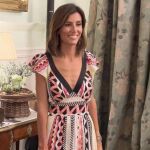 Ana Boyer con un elegante vestido primaveral.