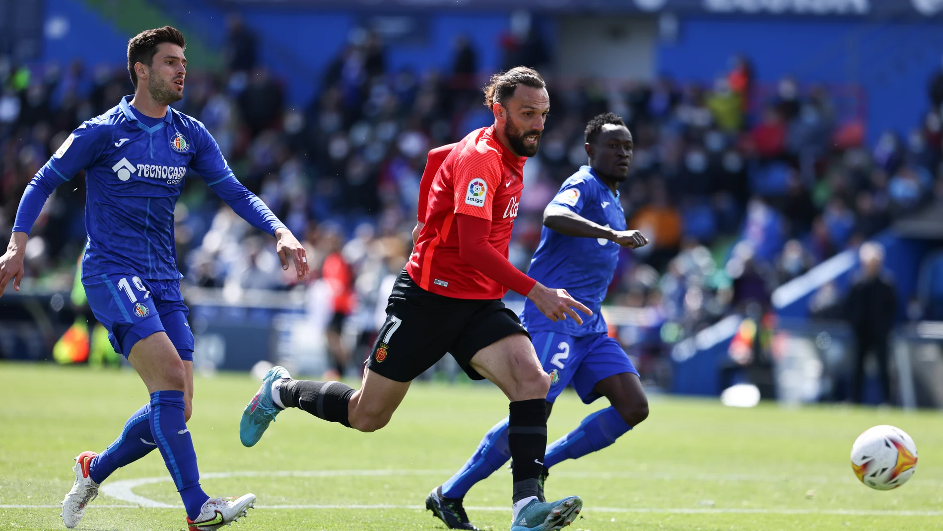 Vedat Muriqi con el Real Mallorca.