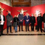 El vicepresidente primero de la Diputación de Valladolid, Víctor Alonso Monge, el obispo auxiliar de la Archidiócesis de Valladolid, Luis Argüello, y el presidente de la Mancomunidad del Valle de Esgueva y alcalde de Castronuevo de Esgueva, Fernando Monge, entre otras, clausuran la muestra