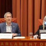 El conseller de Educación, Josep Gonzàlez-Cambray, en la comisión de Educación PARLAMENT