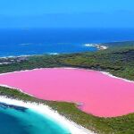 Fotografía aérea del Lago Hillier (Australia) | Fuente: Twitter
