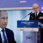 El jefe del Estado Mayor de la Defensa, el almirante general Teodoro López Calderón, en un acto reciente