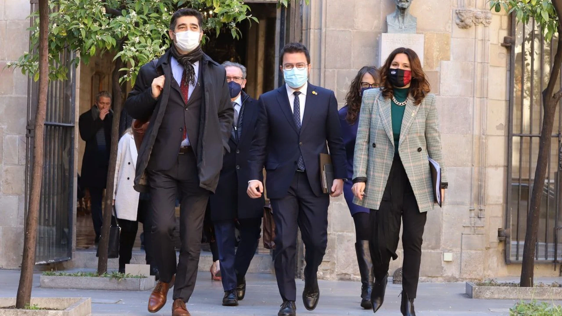 Reunión semanal del Govern con Aragonès al frente