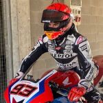 Marc Márquez, en el circuito de Alcarrás