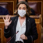 La portavoz del PP en el Congreso y nueva secretaria general del partido, Cuca Gamarra, durante el pleno del Congreso de los Diputados celebrado este miércoles en Madrid.