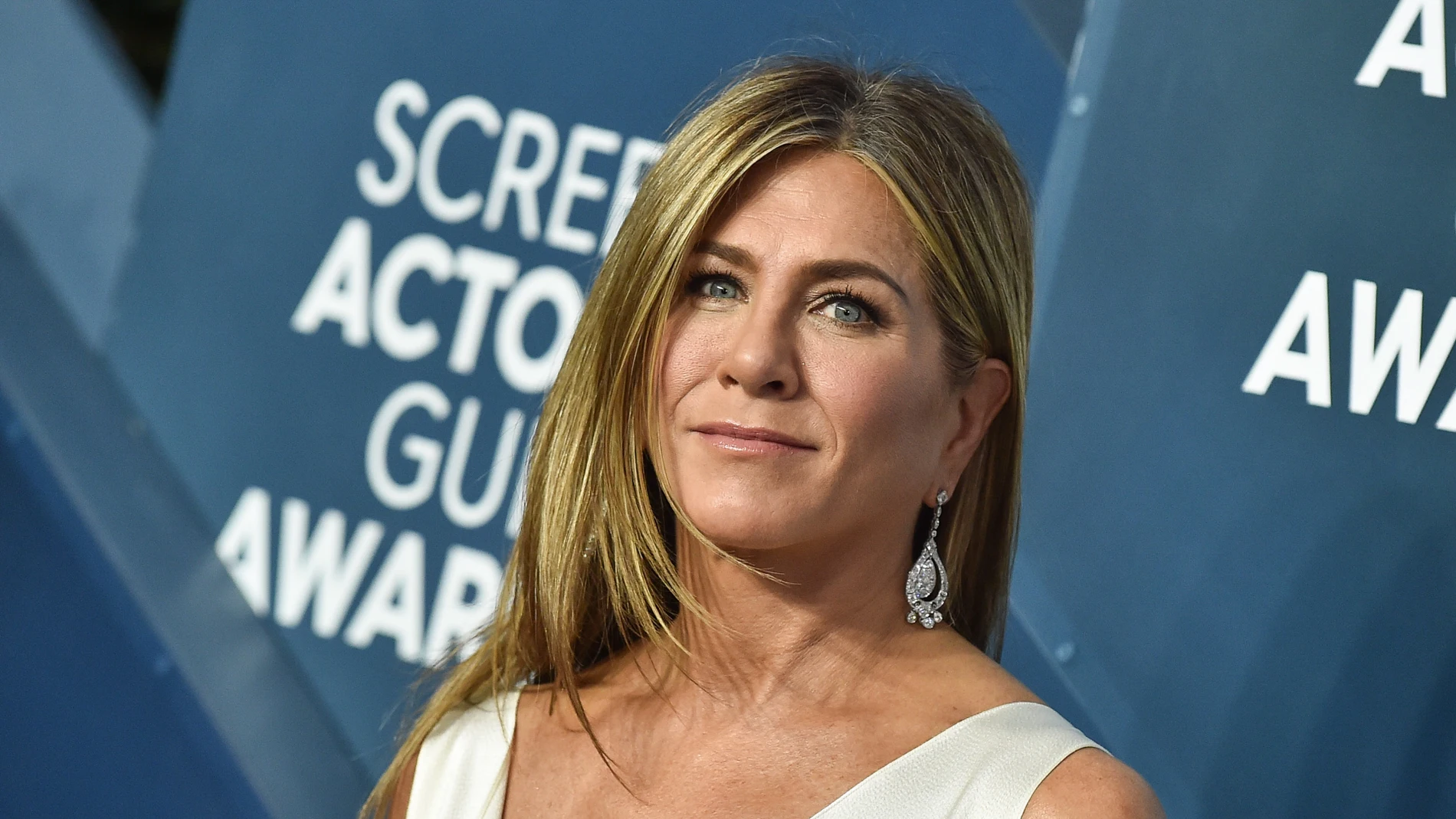 La actriz Jennifer Aniston en una sesión de fotos para la 26a entrega anual de los Premios del Sindicato de Actores de la Pantalla el domingo, 19 de enero de 2020, en Los Ángeles.
