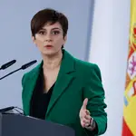 La ministra de Política Territorial y portavoz del Gobierno, Isabel Rodríguez