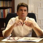 El presidente del PP, Carlos Mazón