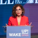 La ministra de Hacienda y Función Pública, María Jesús Montero, interviene en la última jornada del foro económico 'Wake Up, Spain!'