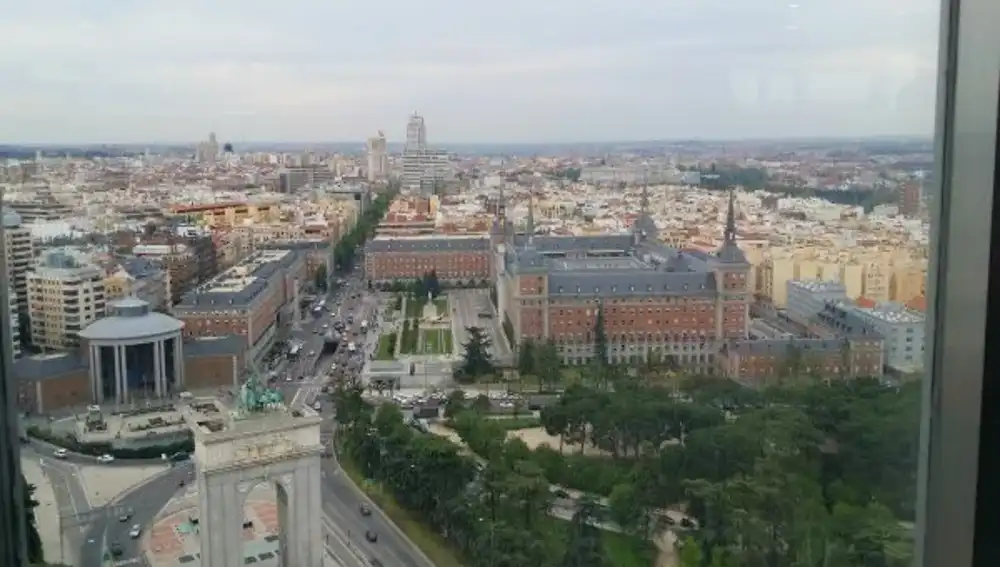 Una de las vistas desde el Faro de Moncloa