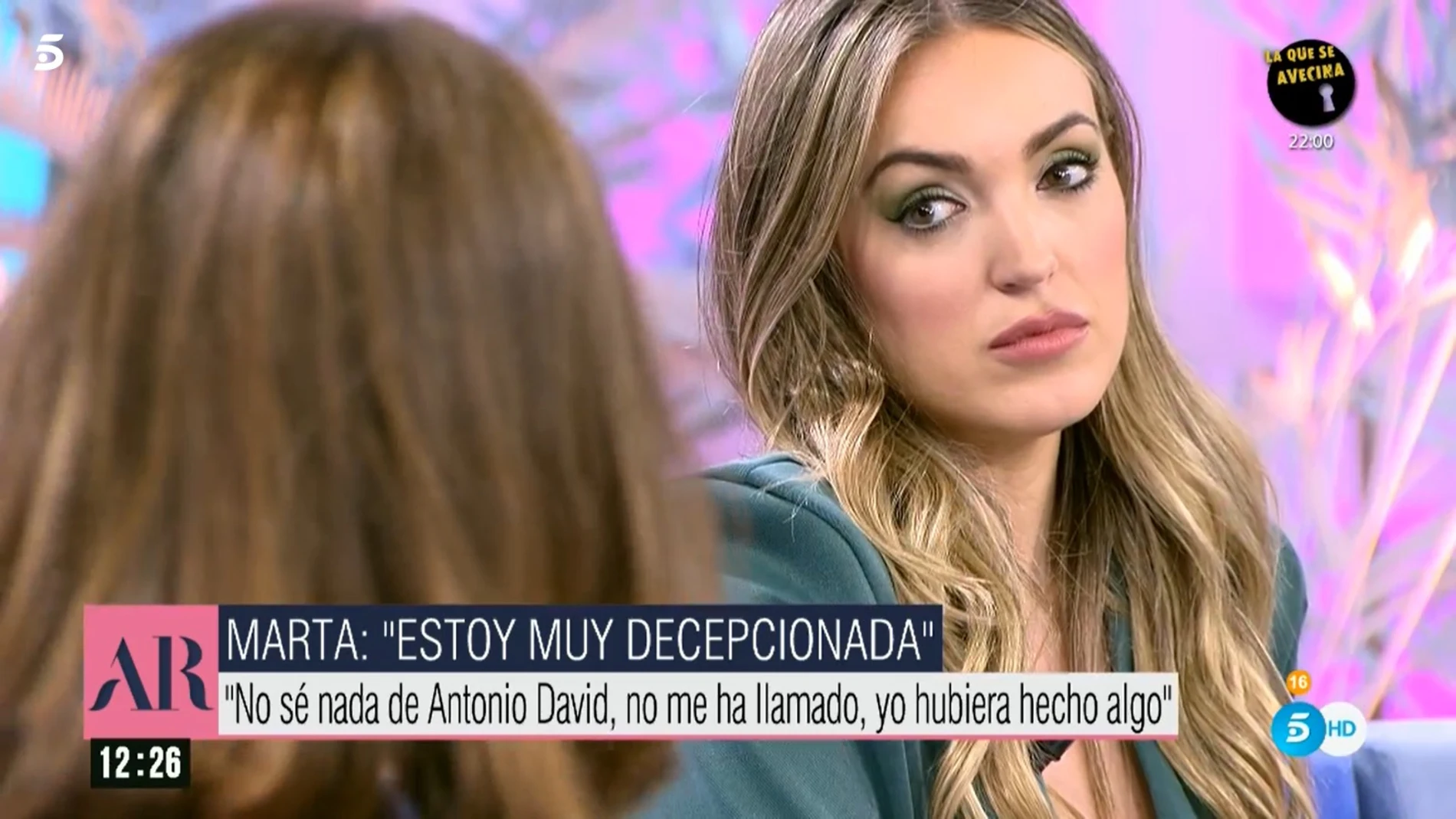 Marta Riesco en 'El programa de Ana Rosa'