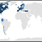Mapa de los Estados miembros de la OCDE.
