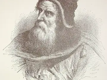 Ilustración del retrato de Arquímedes perteneciente al libro "El mundo físico: gravedad, gravitación, luz, calor, electricidad, magnetismo, de A. Guillemin | Fuente: Fondo Antiguo de la Biblioteca de la Universidad de Sevilla Ilustración del retrato de Arquímedes perteneciente al libro "El mundo físico: gravedad, gravitación, luz, calor, electricidad, magnetismo, de A. Guillemin | Fuente: Fondo Antiguo de la Biblioteca de la Universidad de Sevilla